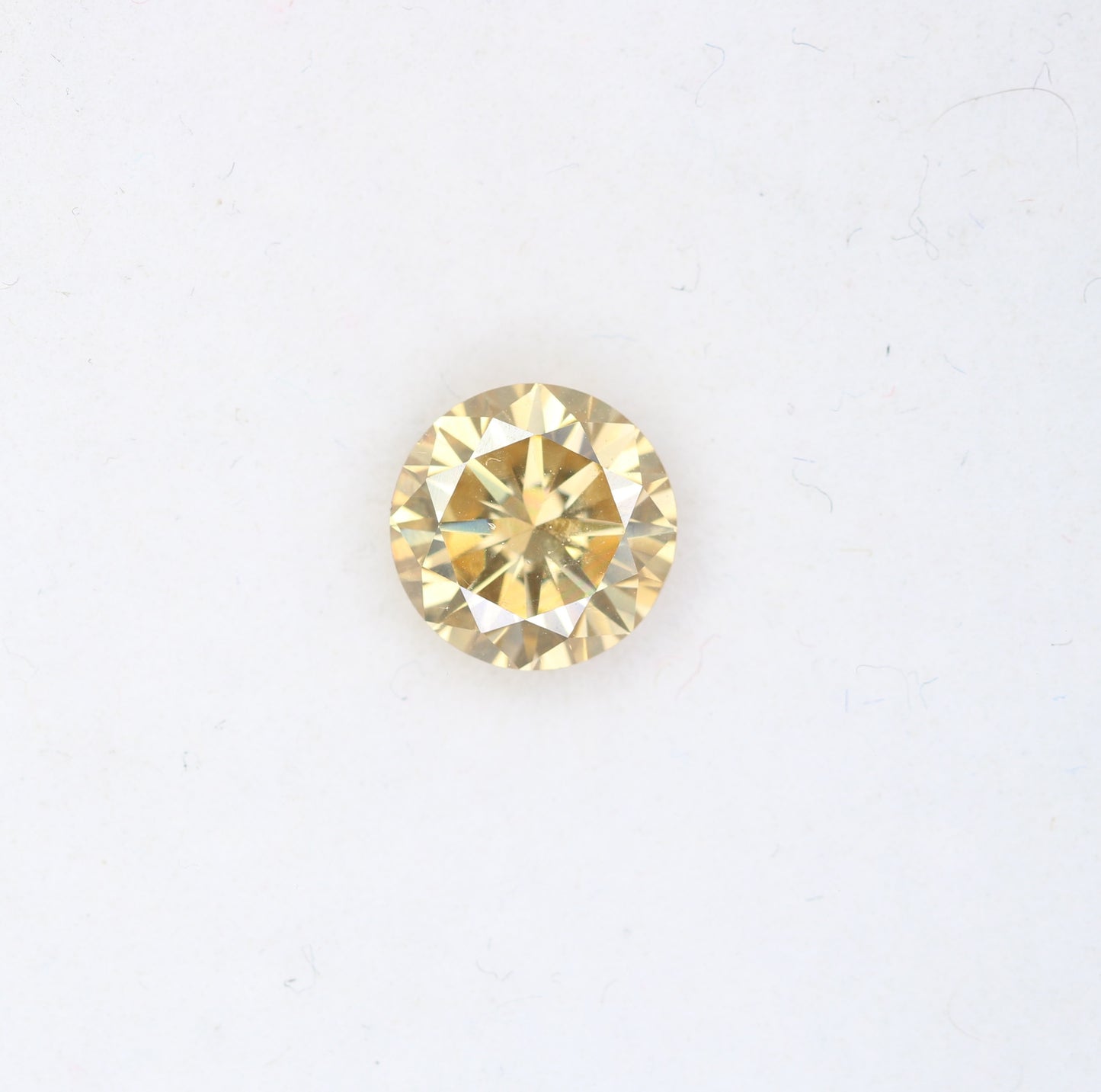1.23 CT Round Brilliant Cut Orange Moissanite Diamond For Engagement Ring - JayKrishna Diamond