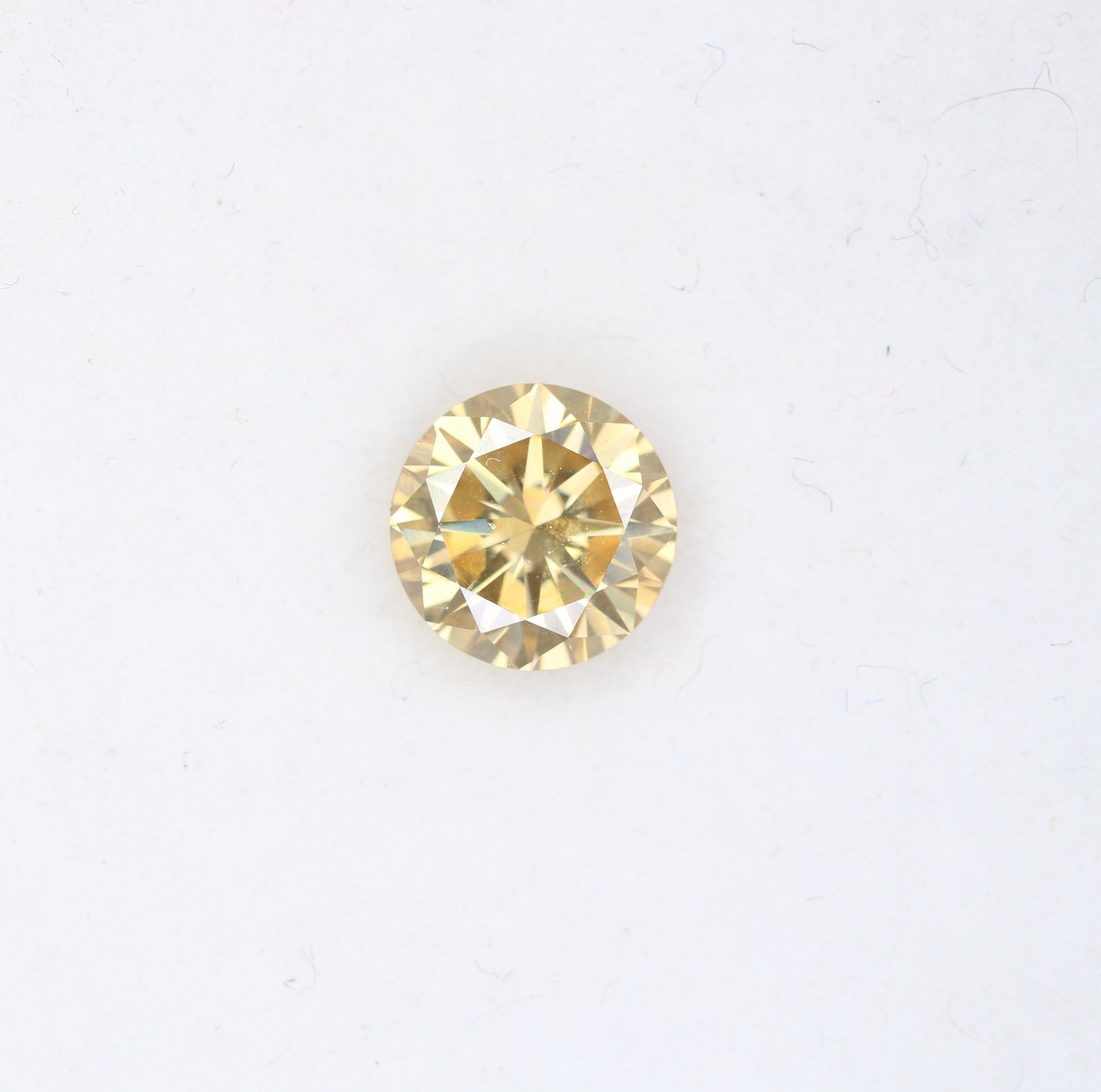 1.23 CT Round Brilliant Cut Orange Moissanite Diamond For Engagement Ring - JayKrishna Diamond