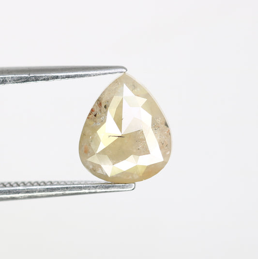 1.24 Carat Loose Grey Pear Shaped 8.30 MM Diamond For Promise Ring - JayKrishna Diamond