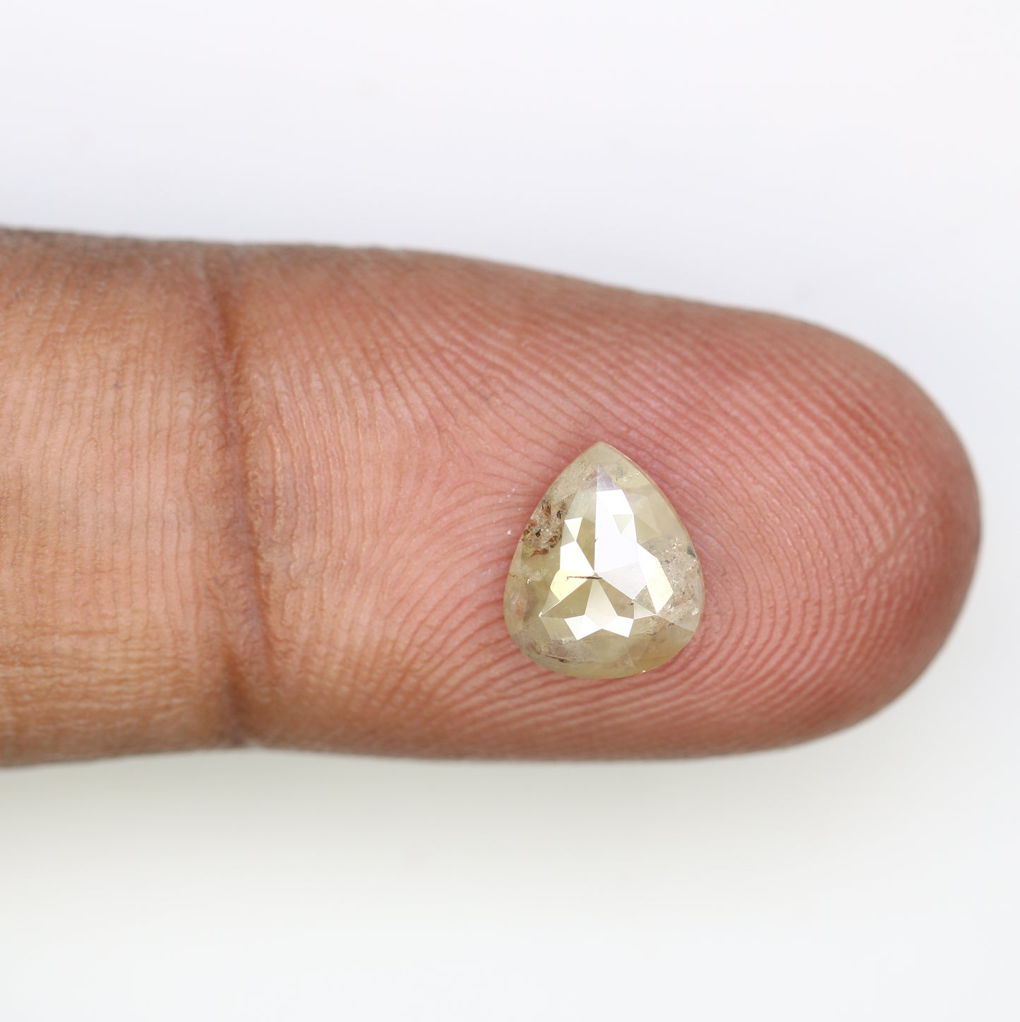 1.24 Carat Loose Grey Pear Shaped 8.30 MM Diamond For Promise Ring - JayKrishna Diamond