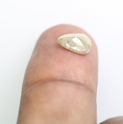 1.24 Carat Loose Grey Pear Shaped 8.30 MM Diamond For Promise Ring - JayKrishna Diamond