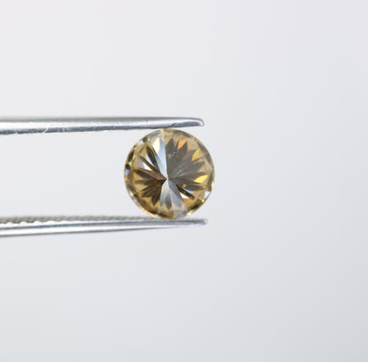 1.15 CT Orange Moissanite Round Brilliant Cut Diamond For Engagement Ring - JayKrishna Diamond