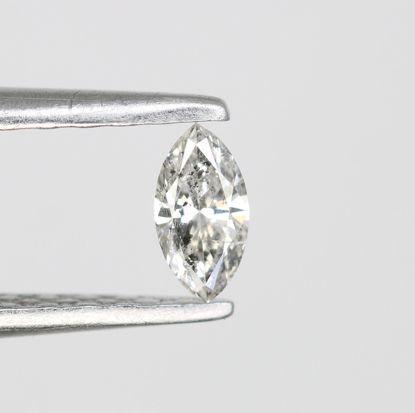0.14 CT Marquise Shape Salt and Pepper Diamond for Engagement Rings, Custom Jewelry, and Stylish Bracelets - JayKrishna Diamond