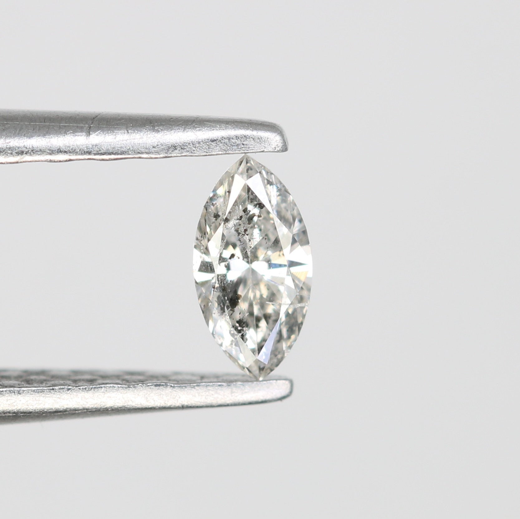 0.14 CT Marquise Shape Salt and Pepper Diamond for Engagement Rings, Custom Jewelry, and Stylish Bracelets - JayKrishna Diamond