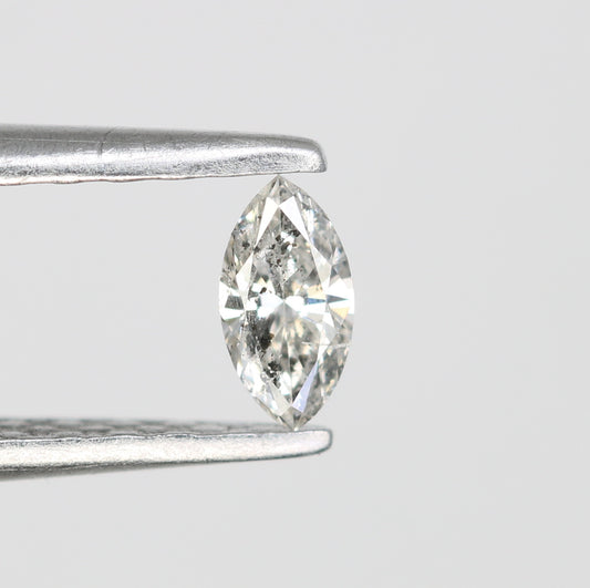 0.14 CT Marquise Shape Salt and Pepper Diamond for Engagement Rings, Custom Jewelry, and Stylish Bracelets - JayKrishna Diamond