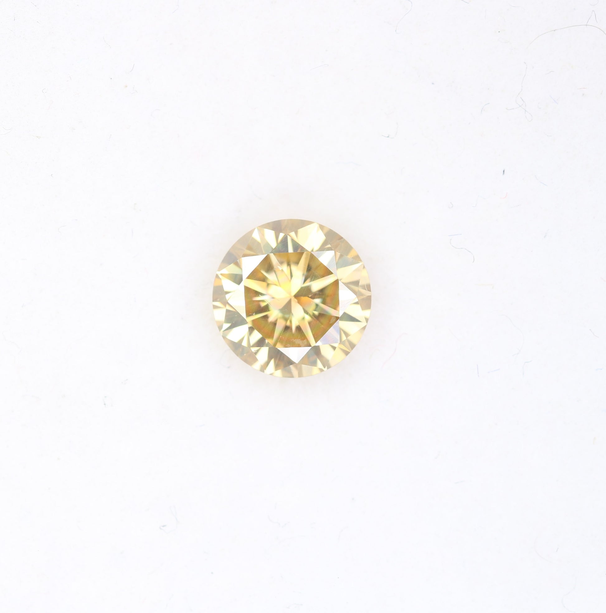 1.15 CT Orange Moissanite Round Brilliant Cut Diamond For Engagement Ring - JayKrishna Diamond