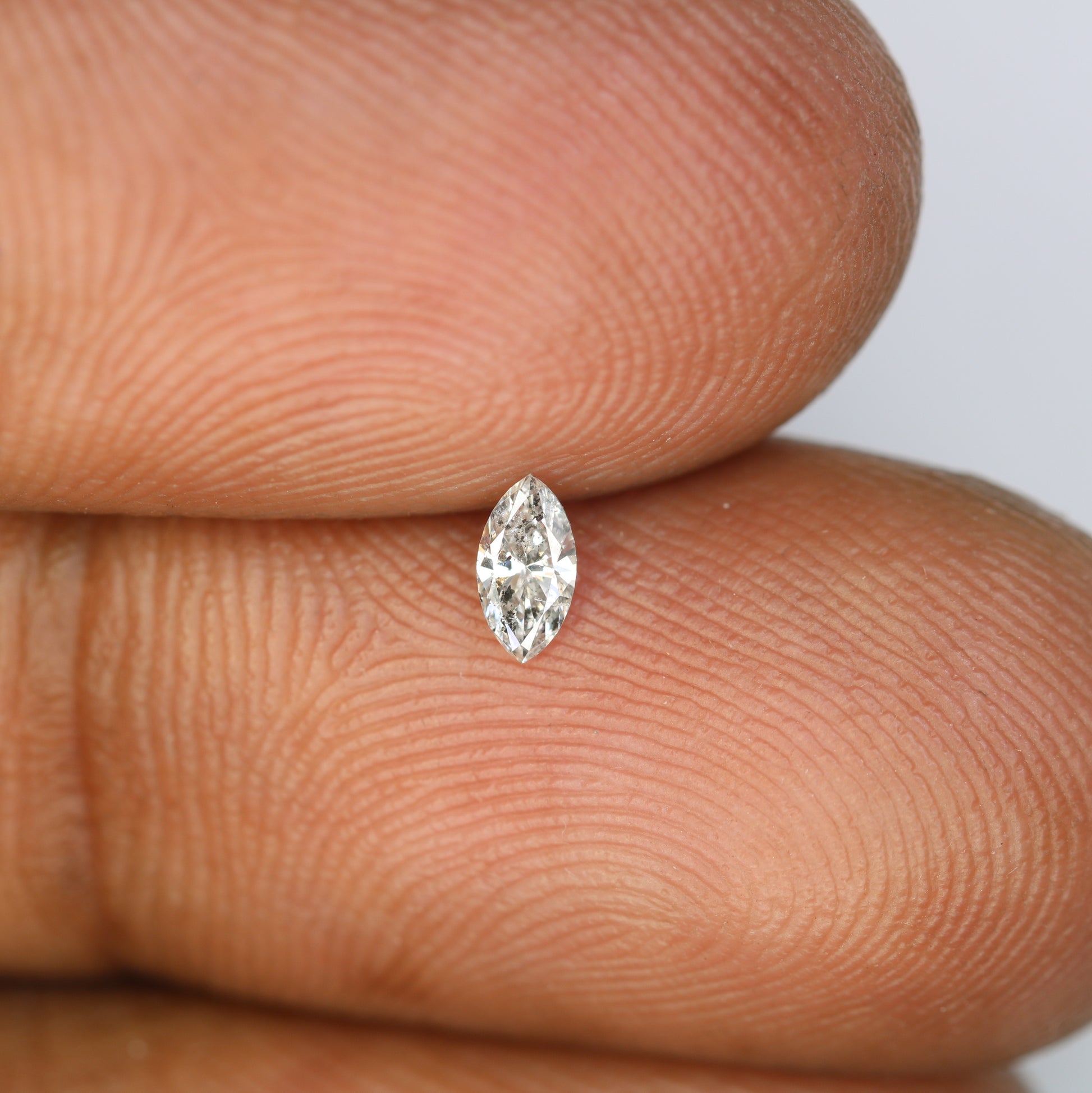 0.14 CT Marquise Shape Salt and Pepper Diamond for Engagement Rings, Custom Jewelry, and Stylish Bracelets - JayKrishna Diamond