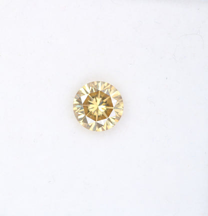 1.15 CT Round Brilliant Cut Moissanite Orange Diamond For Engagement Ring - JayKrishna Diamond