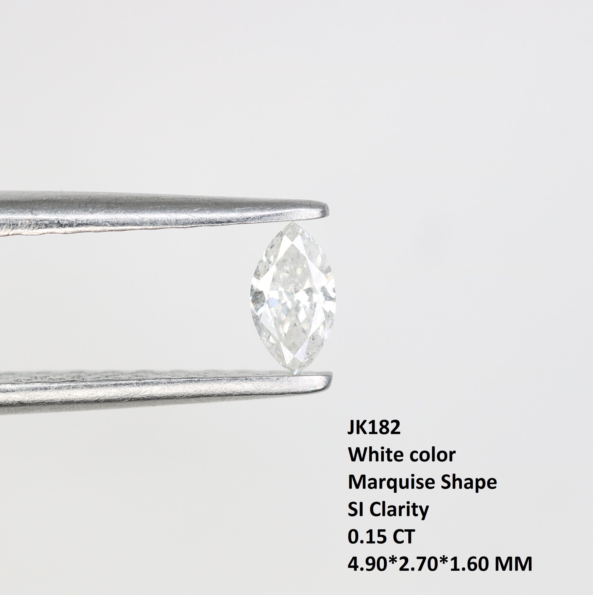 0.15 CT White Marquise Cut Natural Diamond – Ideal for Engagement Rings and Fine Jewelry - JayKrishna Diamond
