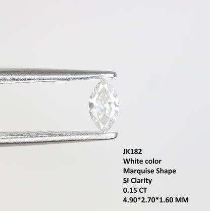 0.15 CT White Marquise Cut Natural Diamond – Ideal for Engagement Rings and Fine Jewelry - JayKrishna Diamond