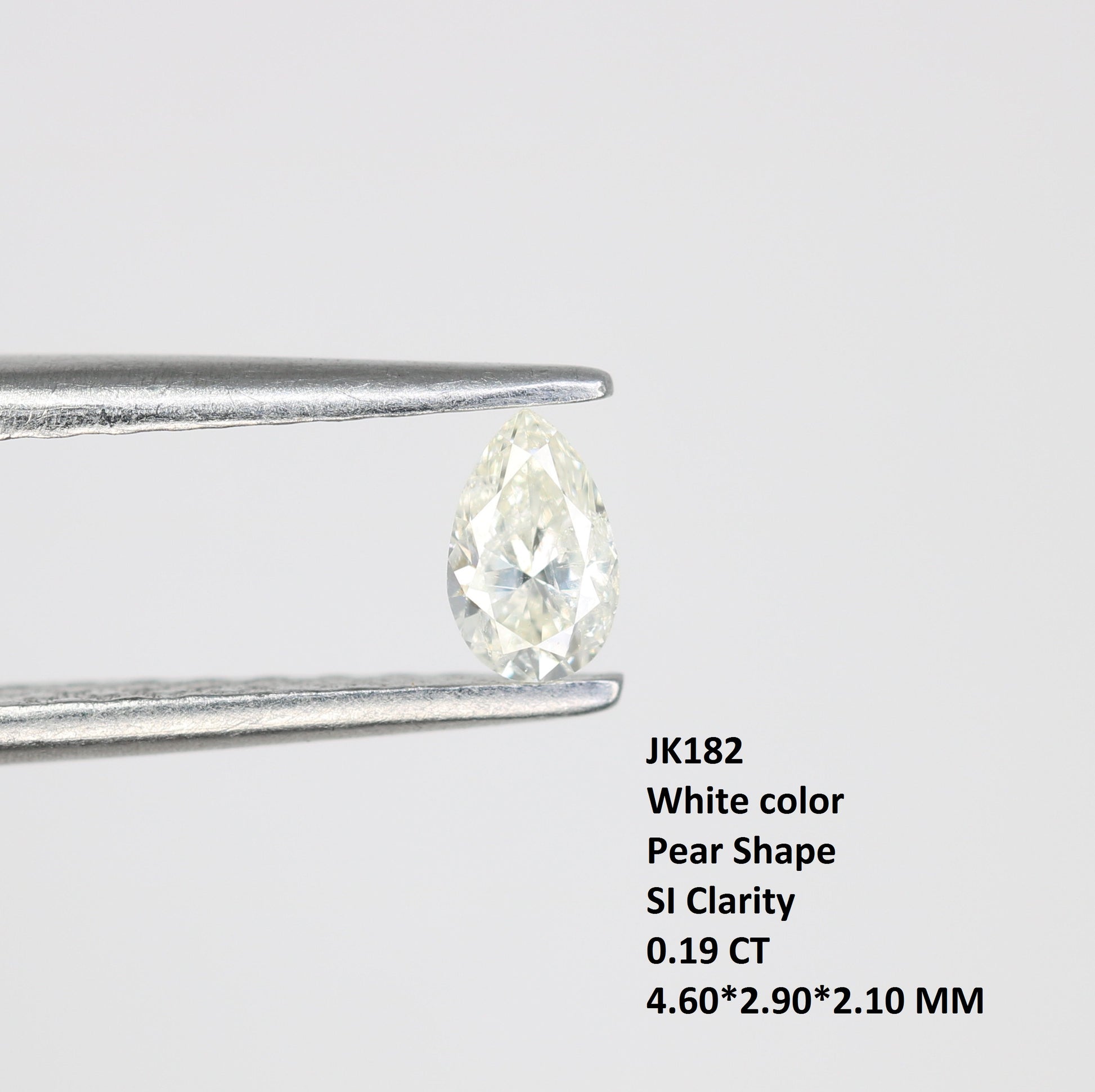 0.19 CT Natural White Pear Cut Diamond For Engagement Ring, Necklaces, Promise Rings, Earrings, and Bracelets Gift For Anniversary - JayKrishna Diamond