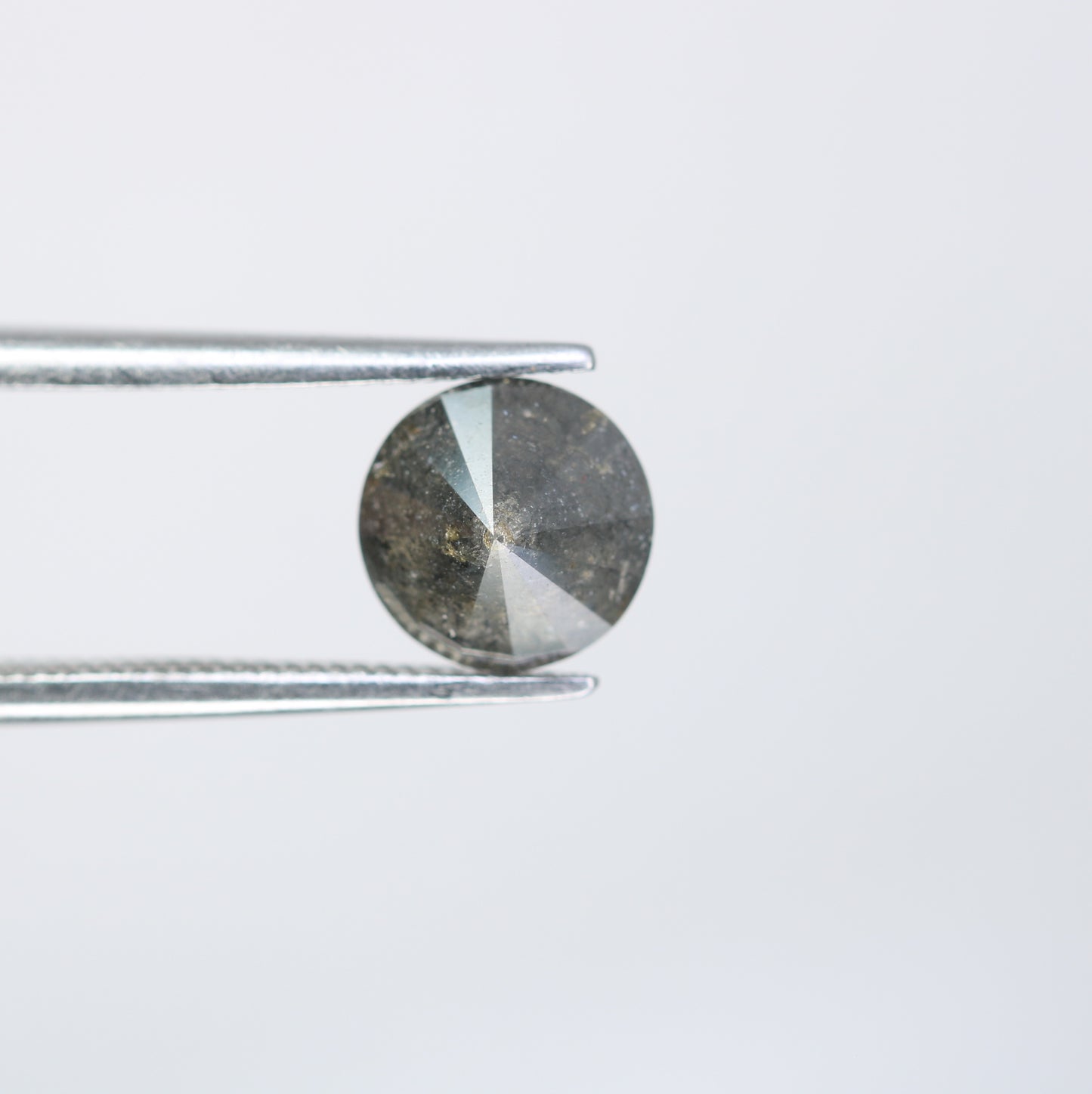 1.29 CT Salt and Pepper Round Brilliant Cut Diamond For Engagement Ring - JayKrishna Diamond