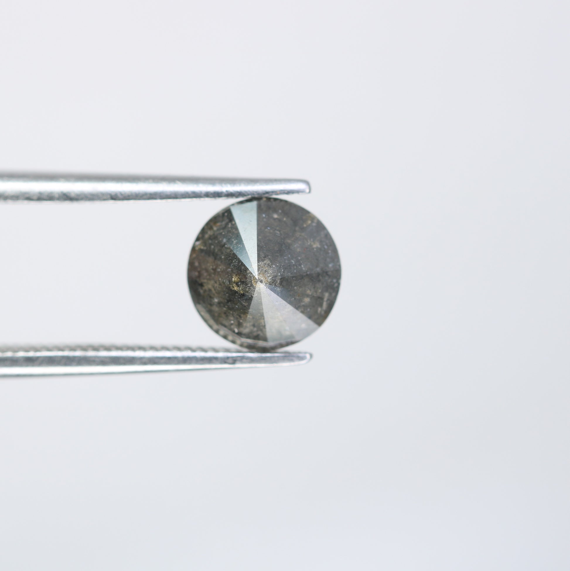 1.29 CT Salt and Pepper Round Brilliant Cut Diamond For Engagement Ring - JayKrishna Diamond