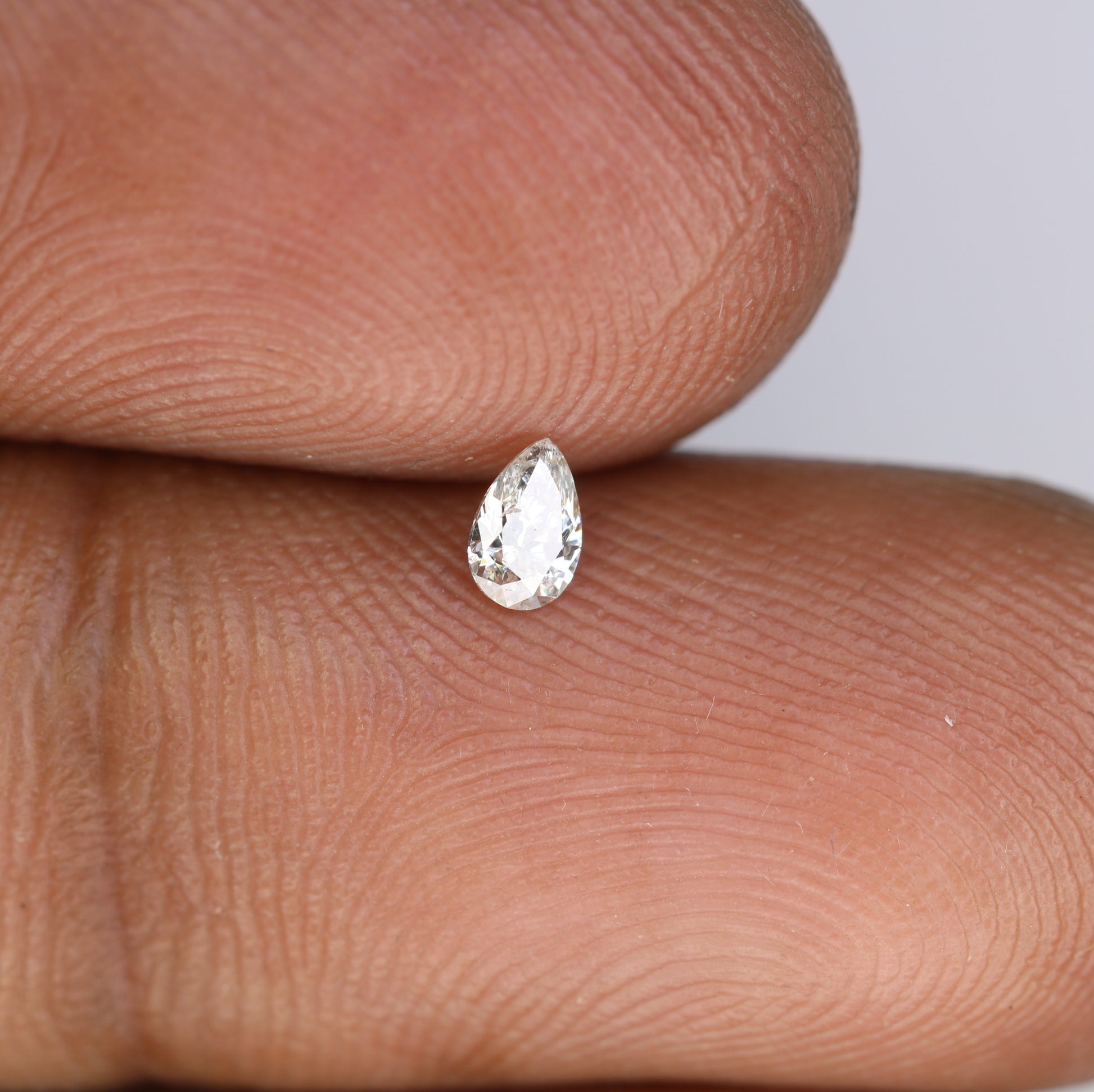 0.15 CT Salt and Pepper Pear Shape Diamond – Perfect for Engagement Rings and Custom Jewelry - JayKrishna Diamond