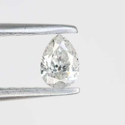 0.23 CT Pear Shape Salt and Pepper Diamond – Ideal for Engagement Rings - JayKrishna Diamond