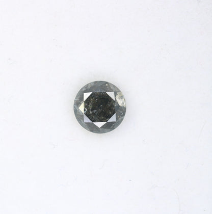 1.18 CT Salt and Pepper Round Brilliant Cut Diamond For Engagement Ring - JayKrishna Diamond