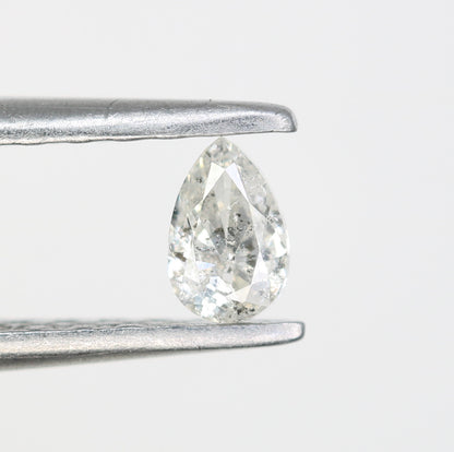 0.14 CT Natural Pear Shape Salt and Pepper Diamond for Engagement Rings, Custom Jewelry, and Stylish Bracelets - JayKrishna Diamond