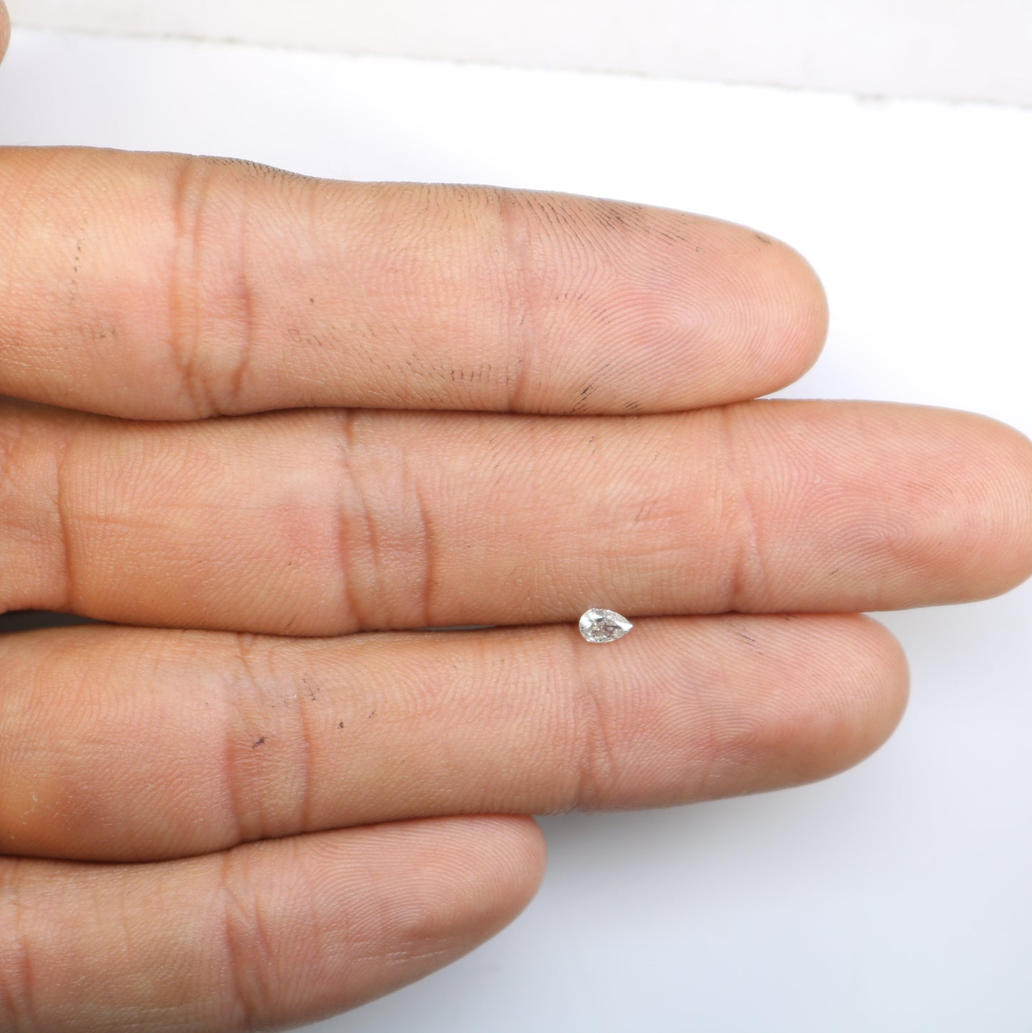 0.14 CT Natural Pear Shape Salt and Pepper Diamond for Engagement Rings, Custom Jewelry, and Stylish Bracelets - JayKrishna Diamond