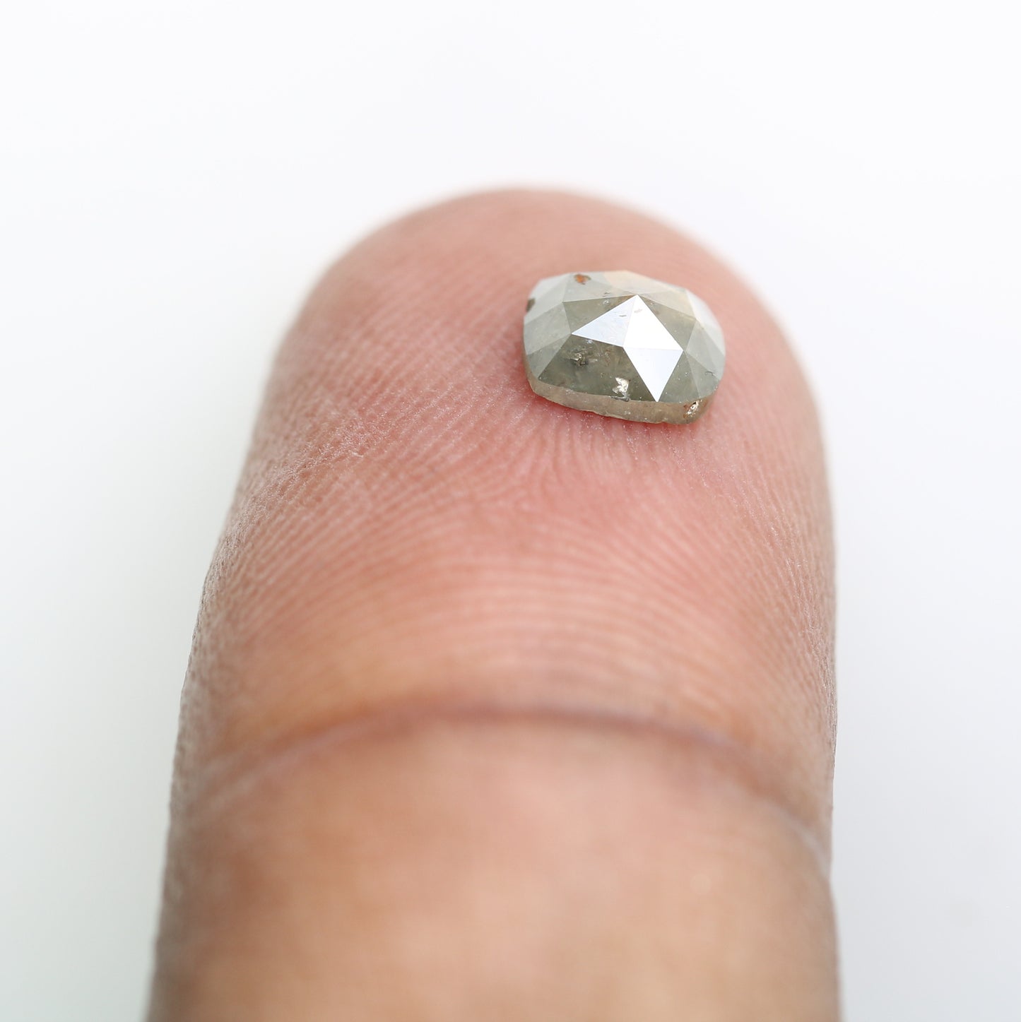 0.71 CT Polished Cushion Shape Fancy 5.60 MM Grey Diamond For Designer Jewelry - JayKrishna Diamond