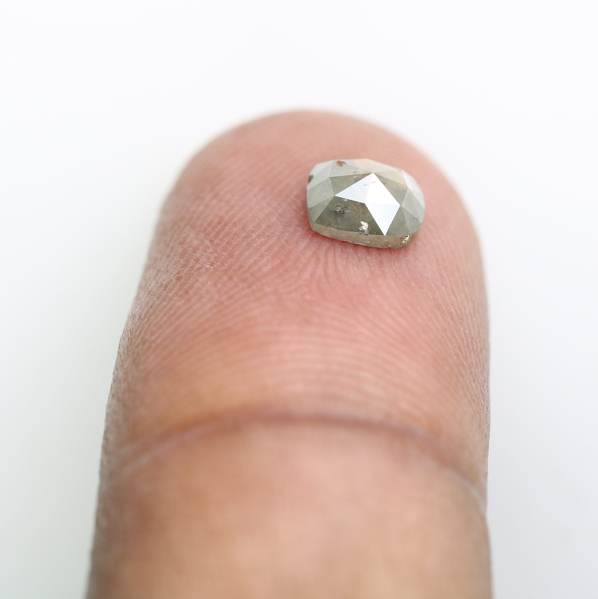 0.71 CT Polished Cushion Shape Fancy 5.60 MM Grey Diamond For Designer Jewelry - JayKrishna Diamond