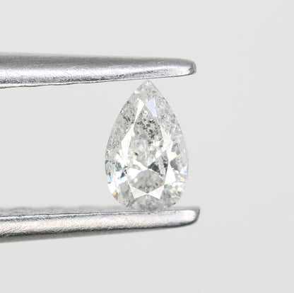 0.15 CT Loose Pear Shape Salt and Pepper Diamond – Perfect for Engagement Rings and Custom Jewelry - JayKrishna Diamond
