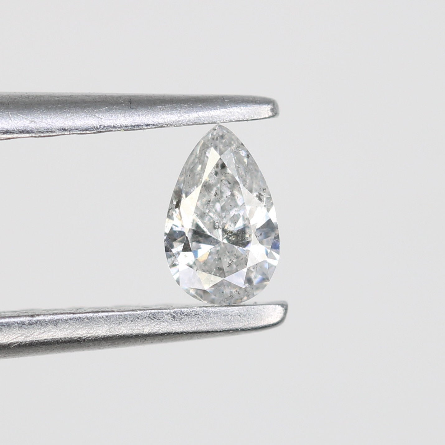 0.14 CT Pear Shape Salt and Pepper Natural Diamond for Engagement Rings, Custom Jewelry, and Chic Bracelets - JayKrishna Diamond