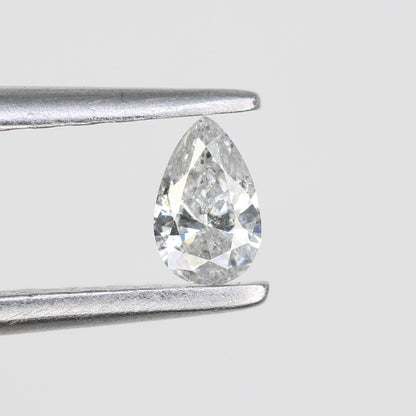 0.14 CT Pear Shape Salt and Pepper Natural Diamond for Engagement Rings, Custom Jewelry, and Chic Bracelets - JayKrishna Diamond