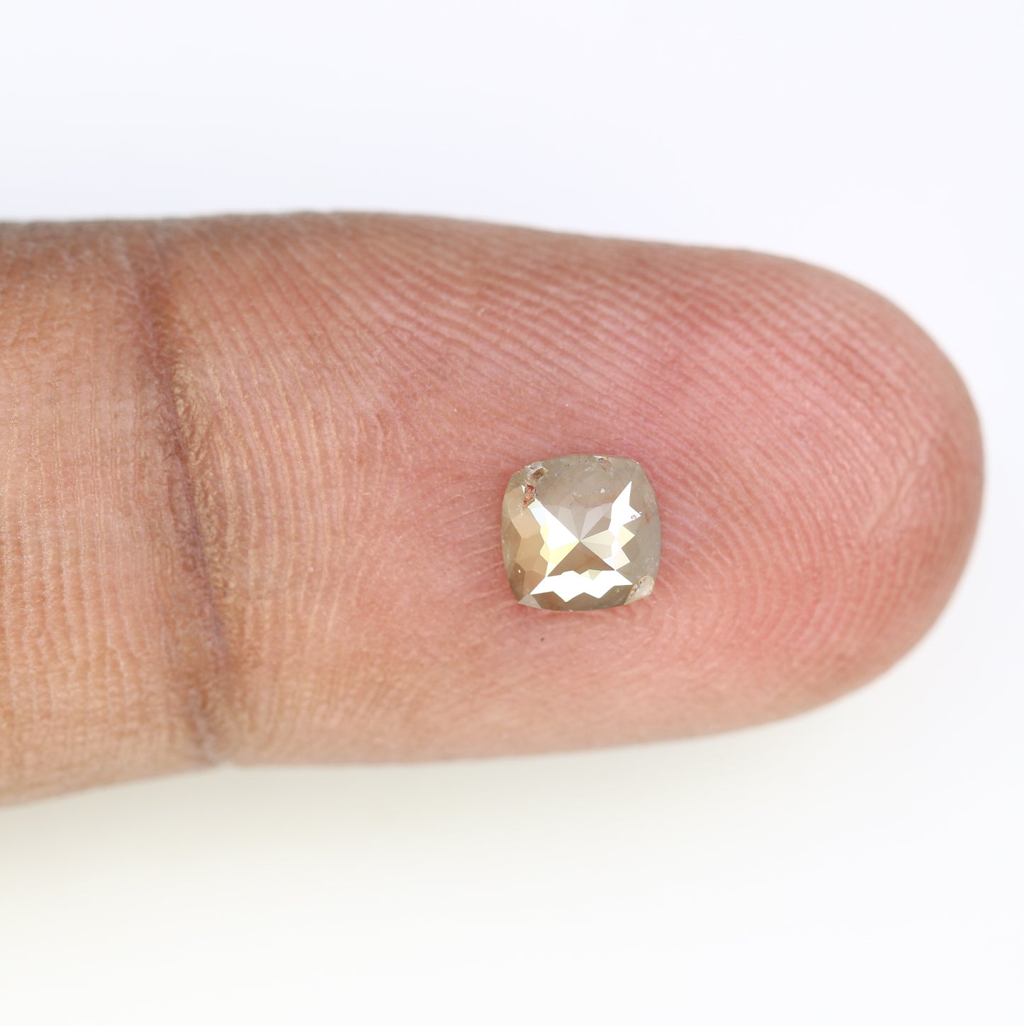 0.44 CT Fancy Grey 5.10 MM Polished Cushion Shape Diamond for Designer Jewelry and Custom Fine Jewelry Creation - JayKrishna Diamond