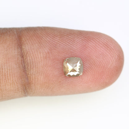 0.44 CT Fancy Grey 5.10 MM Polished Cushion Shape Diamond for Designer Jewelry and Custom Fine Jewelry Creation - JayKrishna Diamond