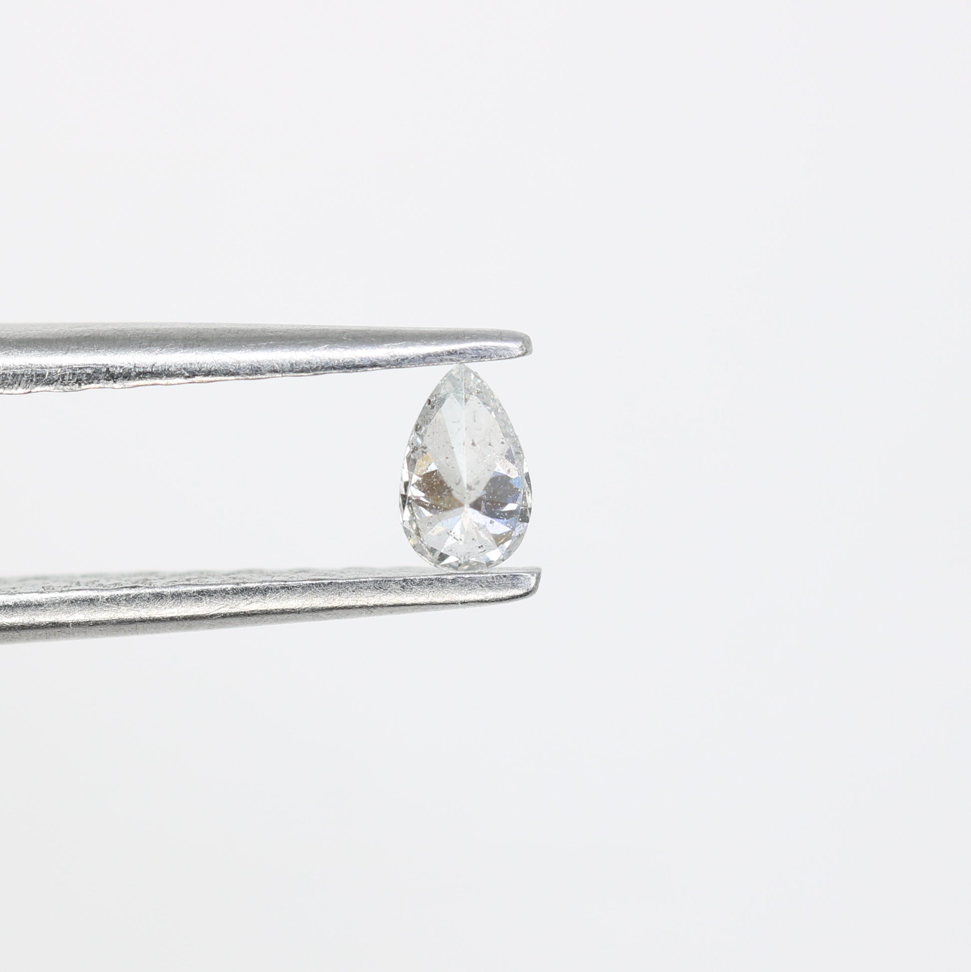 0.14 CT Pear Shape Salt and Pepper Natural Diamond for Engagement Rings, Custom Jewelry, and Chic Bracelets - JayKrishna Diamond