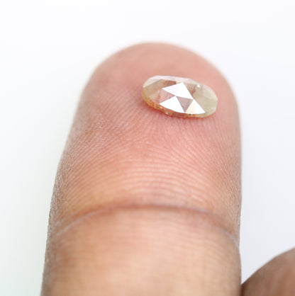 0.66 Carat Oval Shape Natural Loose Fancy Red Diamond (7.20 MM) for Promise Ring - Unique Gemstone for Custom Jewelry Designs - JayKrishna Diamond