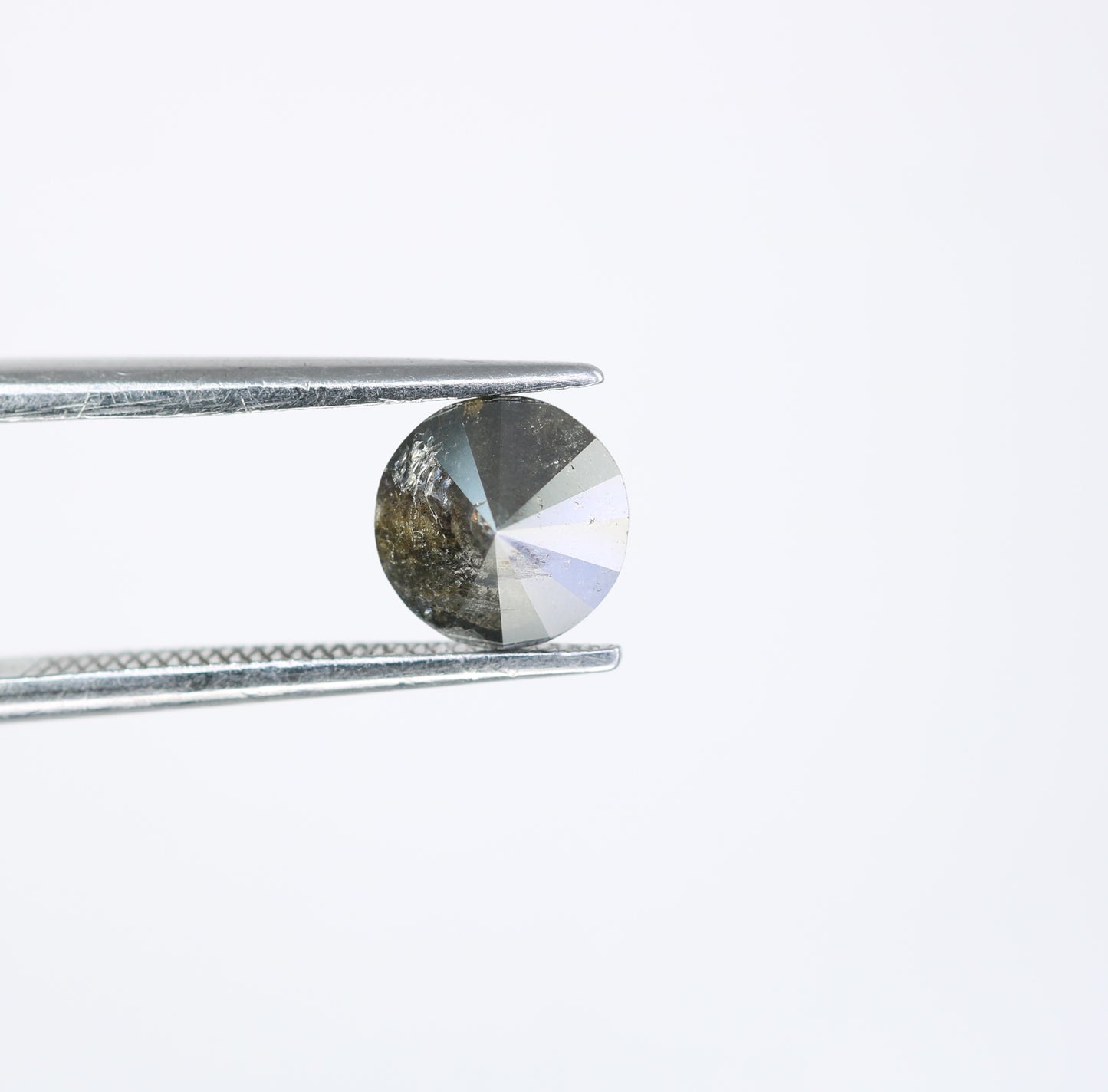 1.03 CT Round Brilliant Cut  Salt and Pepper Diamond For Engagement Ring - JayKrishna Diamond