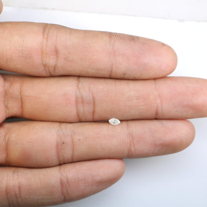 0.16 CT Marquise Cut White Natural Diamond - Perfect Loose Gemstone for Elegant Engagement Rings - JayKrishna Diamond