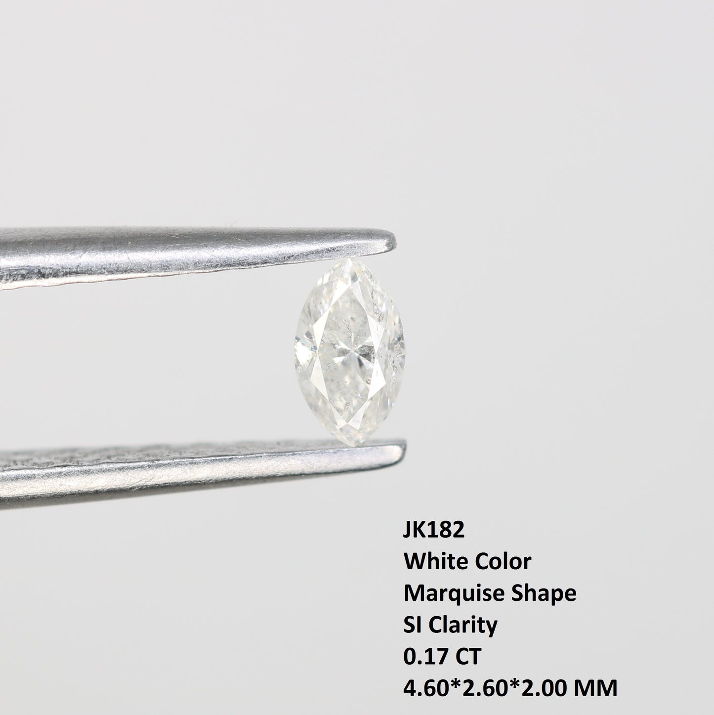 0.17 CT White Marquise Shape Loose Salt and Pepper Diamond for Engagement Rings, Custom Jewelry, and Stylish Bracelets - JayKrishna Diamond