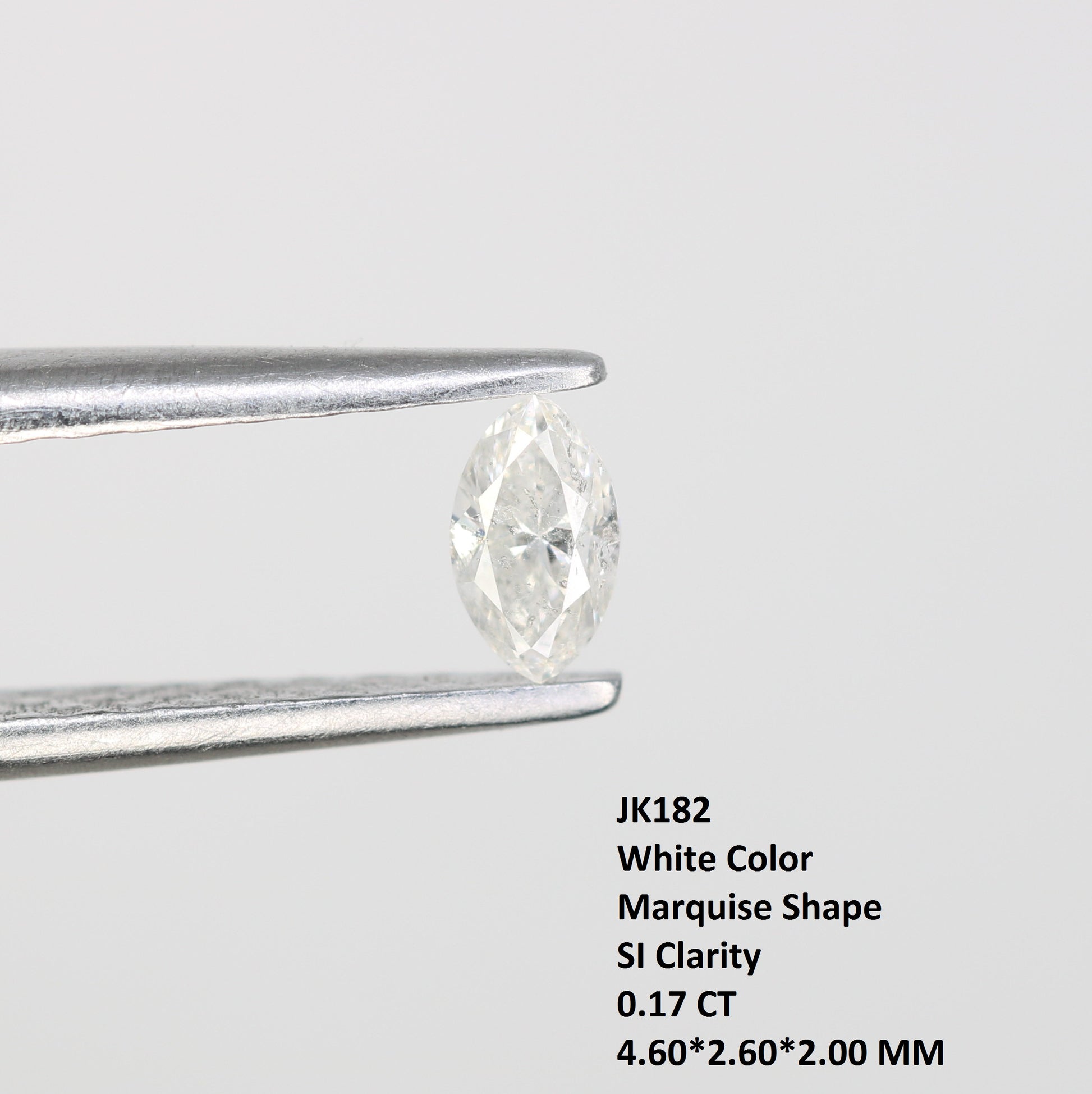 0.17 CT White Marquise Shape Loose Salt and Pepper Diamond for Engagement Rings, Custom Jewelry, and Stylish Bracelets - JayKrishna Diamond