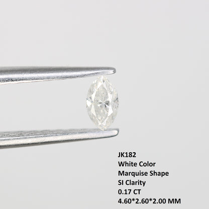 0.17 CT White Marquise Shape Loose Salt and Pepper Diamond for Engagement Rings, Custom Jewelry, and Stylish Bracelets - JayKrishna Diamond