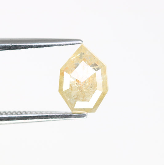 0.87 CT 7.10 MM Fancy Yellow Geometric Shape Loose Diamond For Engagement Ring - JayKrishna Diamond