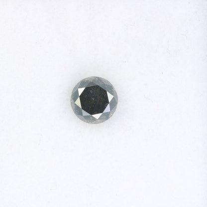1.21 CT Salt and Pepper Round Brilliant Cut Diamond For Engagement Ring - JayKrishna Diamond