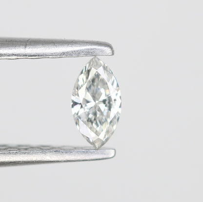 0.11 CT Marquise Shape Salt and Pepper Diamond for Engagements & Custom Jewelry - JayKrishna Diamond