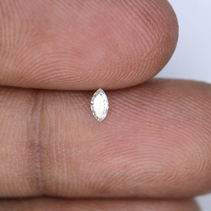0.11 CT Marquise Shape Salt and Pepper Diamond for Engagements & Custom Jewelry - JayKrishna Diamond