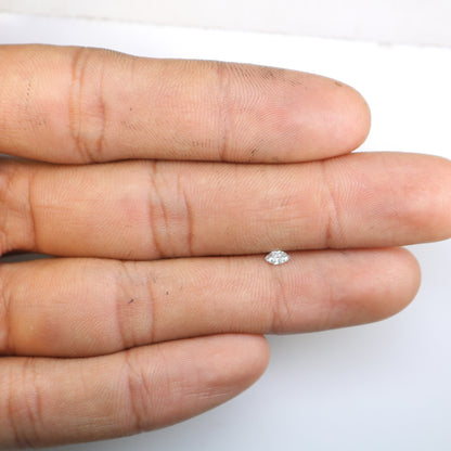 0.11 CT Marquise Shape Salt and Pepper Diamond for Engagements & Custom Jewelry - JayKrishna Diamond