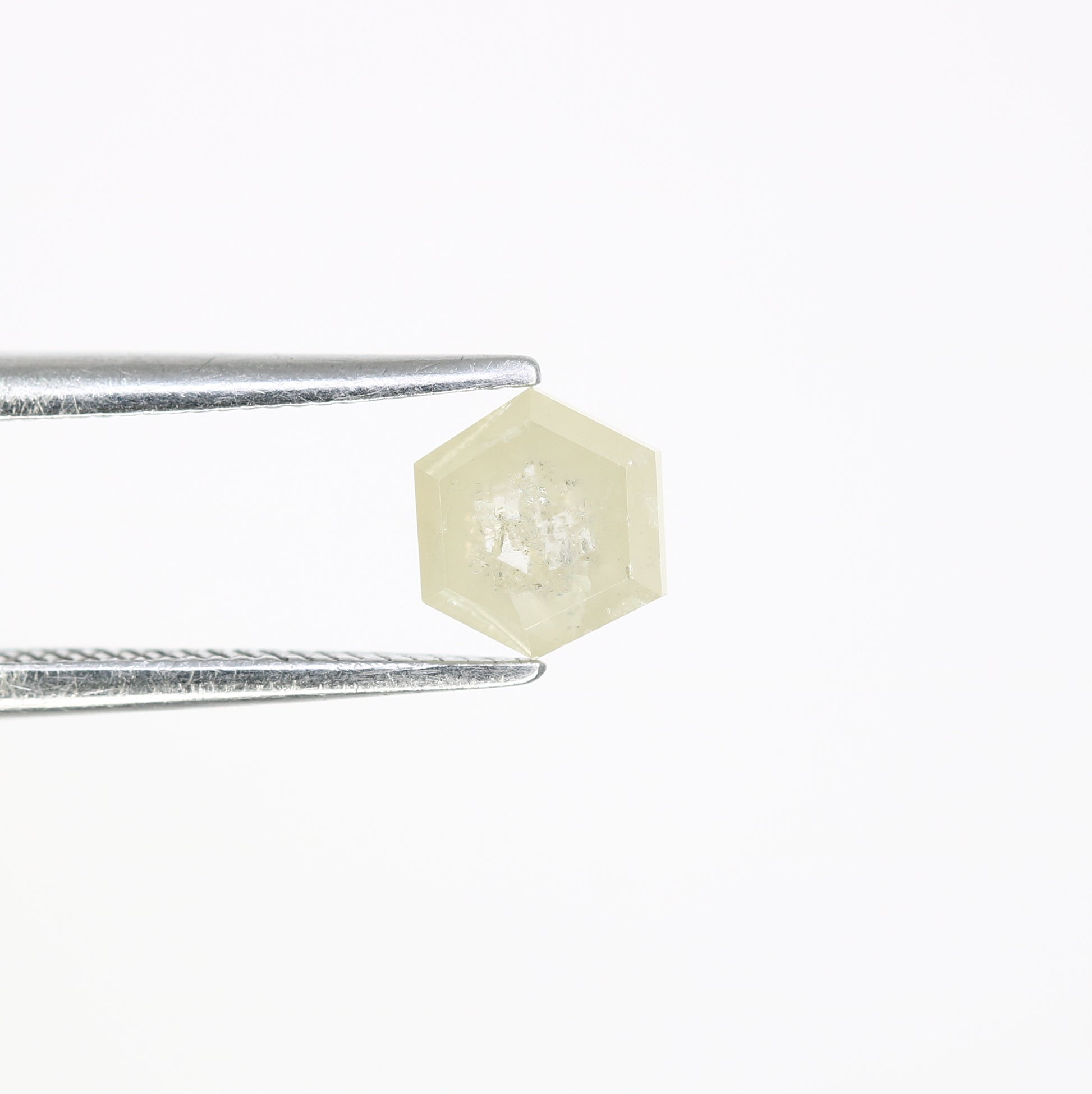 0.75 Carat Natural Loose Grey Hexagon Shaped 5.80 MM Diamond For Engagement Ring - JayKrishna Diamond