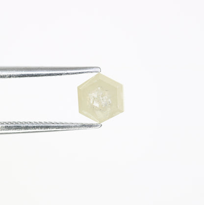 0.75 Carat Natural Loose Grey Hexagon Shaped 5.80 MM Diamond For Engagement Ring - JayKrishna Diamond