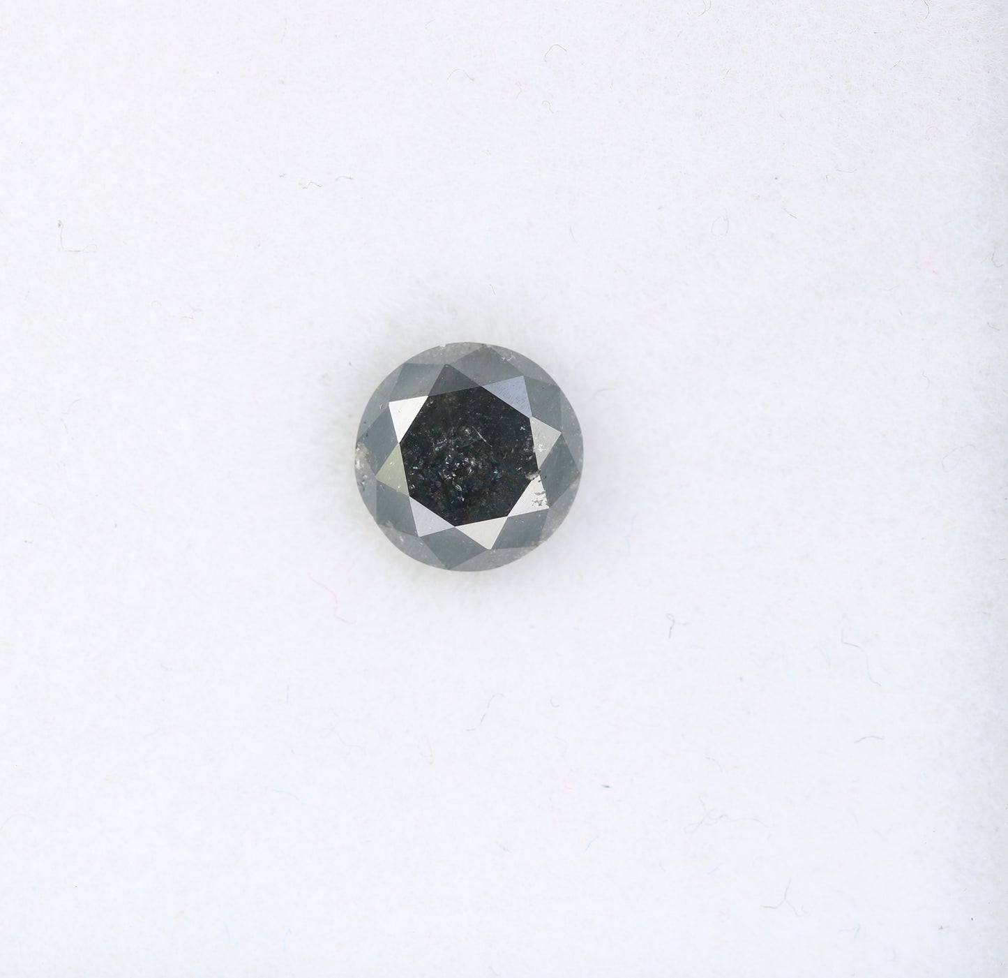 1.15 CT Salt and Pepper Round Brilliant Cut Diamond For Engagement Ring - JayKrishna Diamond