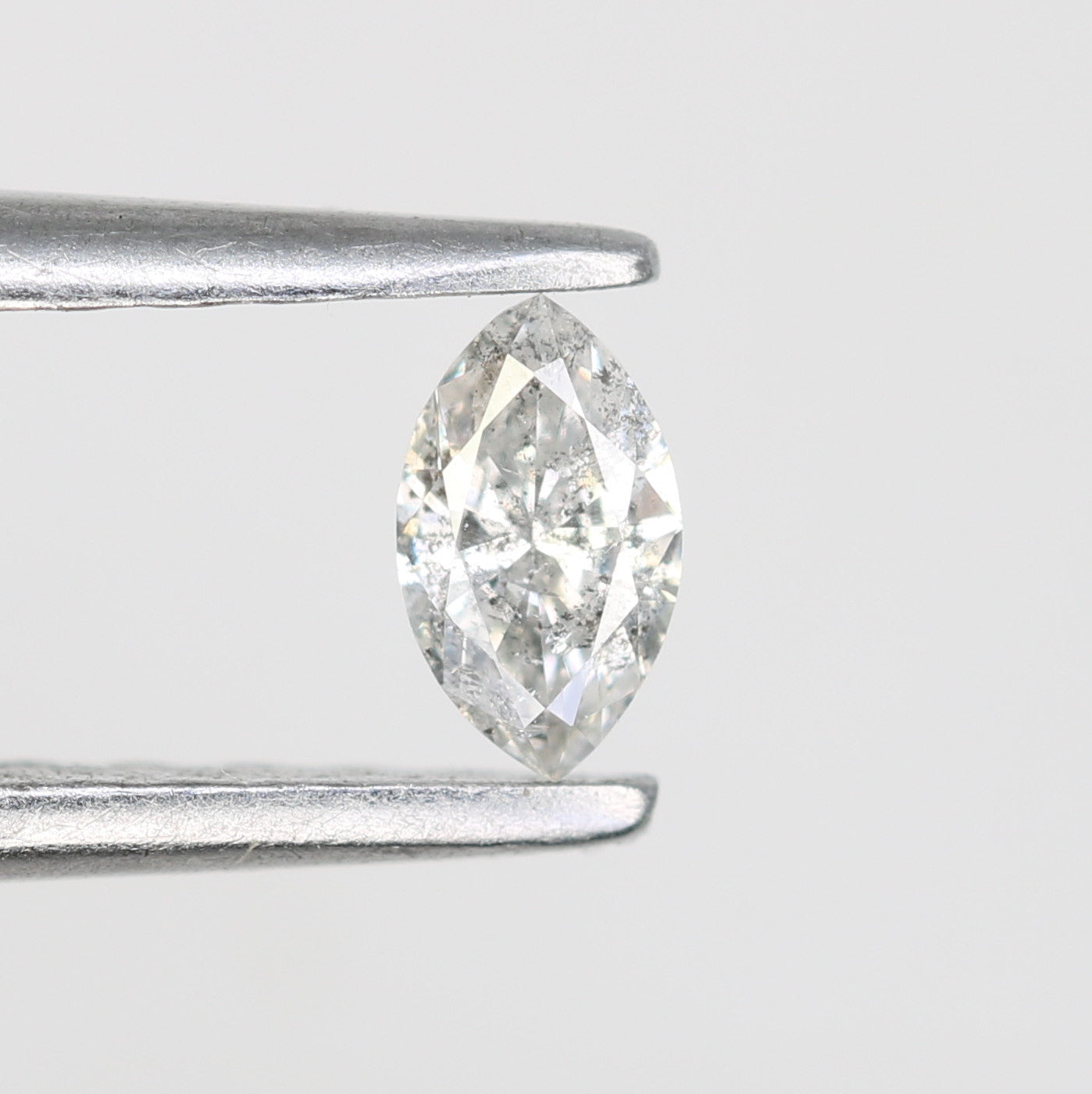 0.13 CT Marquise Shape Salt and Pepper Diamond – Ideal for Engagement Rings, Custom Jewelry, and Unique Designs - JayKrishna Diamond
