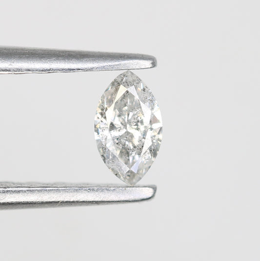 0.13 CT Marquise Shape Salt and Pepper Diamond – Ideal for Engagement Rings, Custom Jewelry, and Unique Designs - JayKrishna Diamond