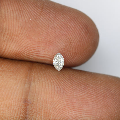 0.13 CT Marquise Shape Salt and Pepper Diamond – Ideal for Engagement Rings, Custom Jewelry, and Unique Designs - JayKrishna Diamond