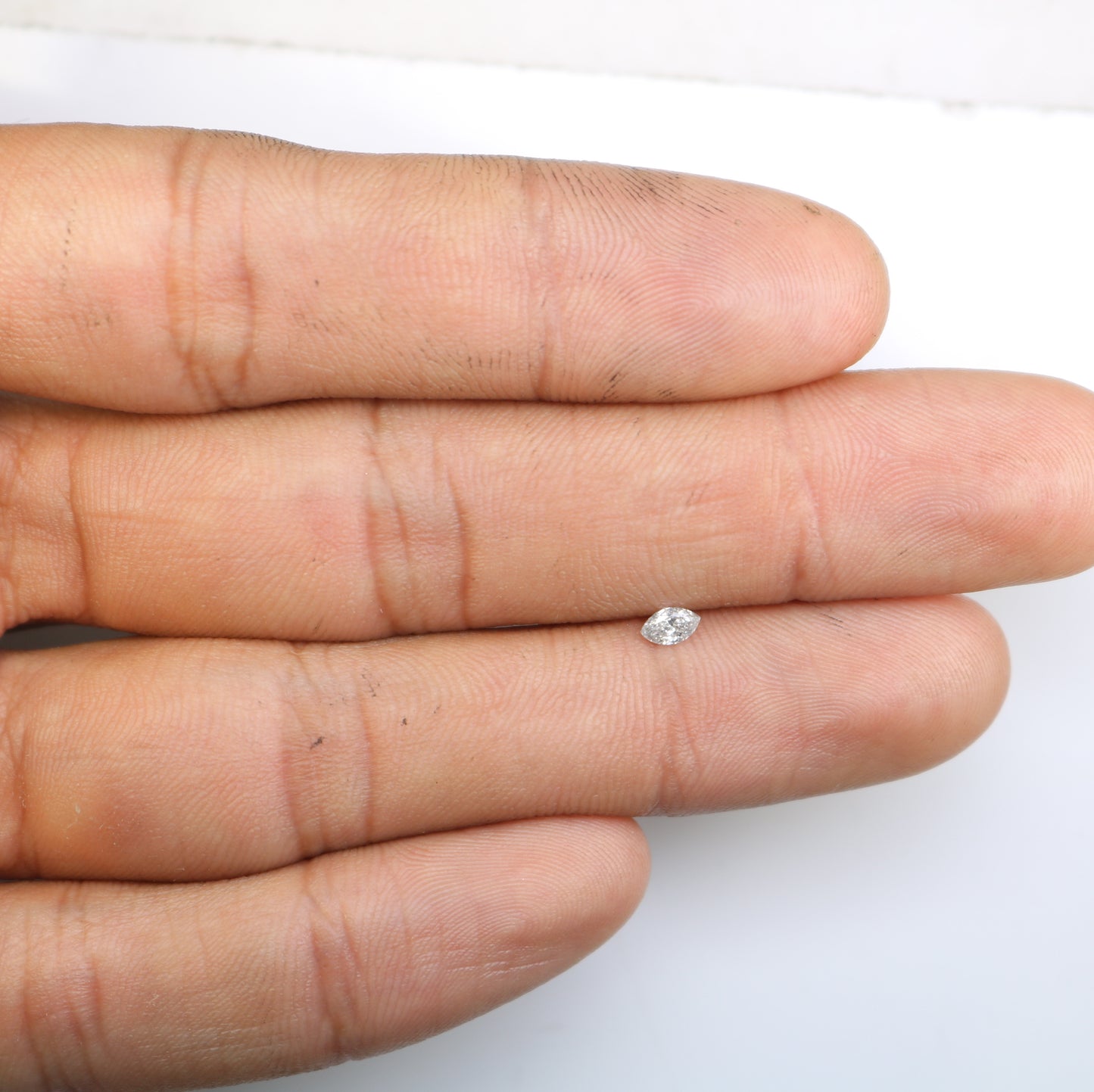 0.13 CT Marquise Shape Salt and Pepper Diamond – Ideal for Engagement Rings, Custom Jewelry, and Unique Designs - JayKrishna Diamond
