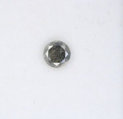 0.99 CT Round Brilliant Cut Salt and Pepper Diamond For Engagement Ring - JayKrishna Diamond