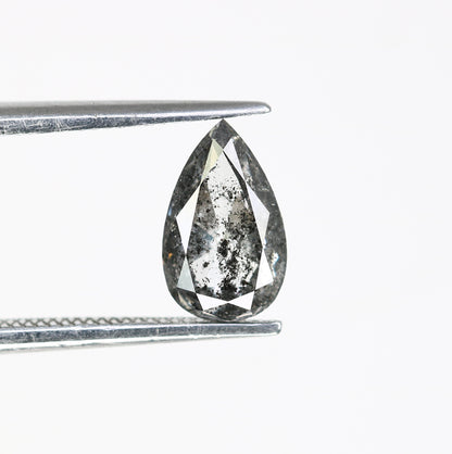 Loose Pear Cut Diamond 1.22 Carat Natural Salt And Pepper Diamond For Engagement Ring - JayKrishna Diamond